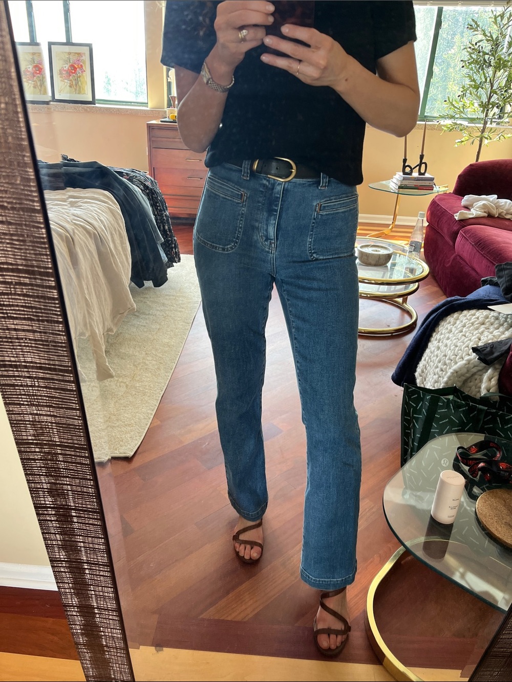 Classic Mid-Rise Kickout Madewell The Perfect Straight Capsule Jeans 28T